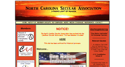 Desktop Screenshot of ncsecular.org