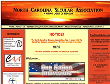 Tablet Screenshot of ncsecular.org